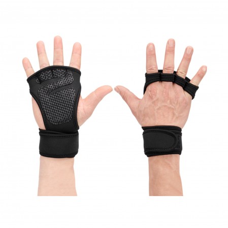 Sport Gym Fitness Workout Exercise Weight Lifting Training Gloves Ventilated with Wrist Wraps Support Full Palm Protection