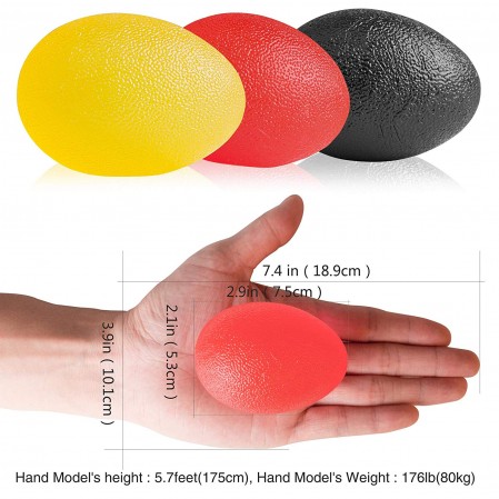 Hand Grip Strength Trainer, Stress Ball for Adults and Kids, Hand Therapy Ball Squishy