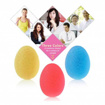 Comfortable Friendly Hand Grip Strength Trainer Stress Ball Egg Stress Ball Finger Resistance Exercise Squeezer Toys for Kids