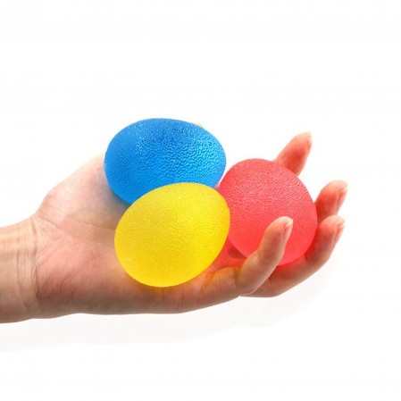 Comfortable Friendly Hand Grip Strength Trainer Stress Ball Egg Stress Ball Finger Resistance Exercise Squeezer Toys for Kids