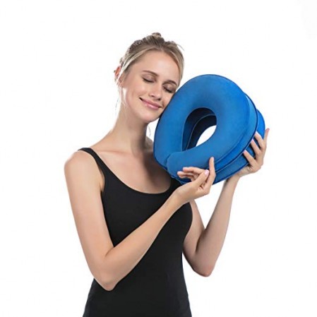 Neck Traction Device and Collar Brace Inflatable and Adjustable neck Support