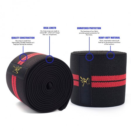 Fitness Knee Wraps knee straps for Cross Training ,Weightlifting