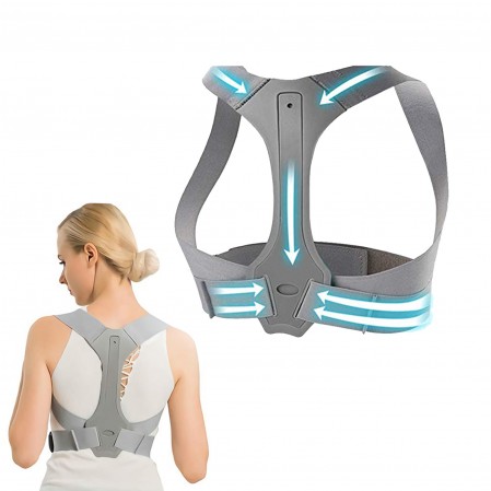 OEM Adjustable Back Support Belt Shoulder Brace With Support for Hunching & Slouching Improvement Posture Correction Trainer