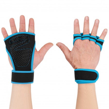 Sport Gym Fitness Workout Exercise Weight Lifting Training Gloves Ventilated with Wrist Wraps Support Full Palm Protection