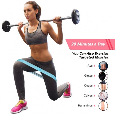 Hip Exercise Bands Set and Core Sliders Core