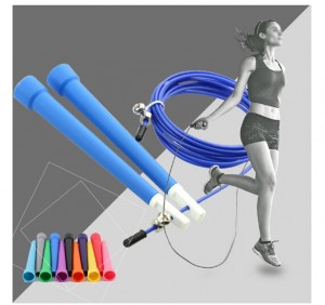 Jump Rope  Adjustable Steel Cable Skipping Rope with PU Coating