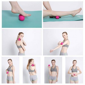 TPE Fitness Ball Peanut Body Massage Ball Lacross Ball