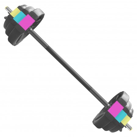 Adjustable PVC Dumbbell Set Metal Barbell water filles