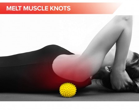 Spiky Massage Balls Foot Back Shoulder 3 Spikey Ball Rollers