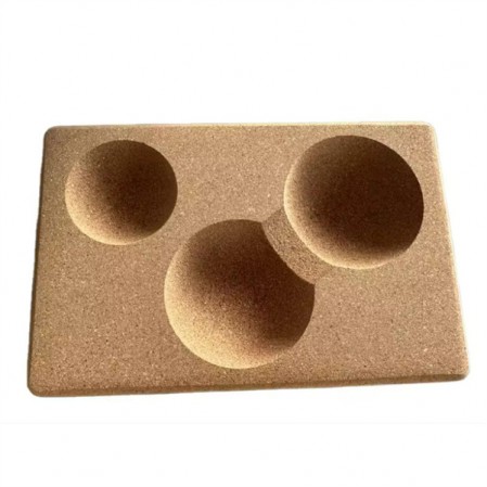 3 in 1 yoga brick with a recess that can be placed on a yoga ball