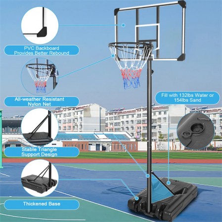 36 Inch Backboard Indoor Outdoor Basketball Goal Game Play Set