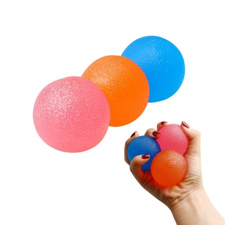 Comfortable Friendly Hand Grip Strength Trainer Stress Ball Egg Stress Ball Finger Resistance Exercise Squeezer Toys for Kids