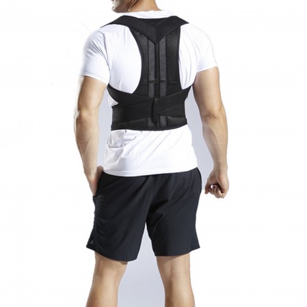 Custom Logo Size Adjustable Lumbar Back Brace Posture Corrector for men women for Improve Posture Provide and Back Pain Relief