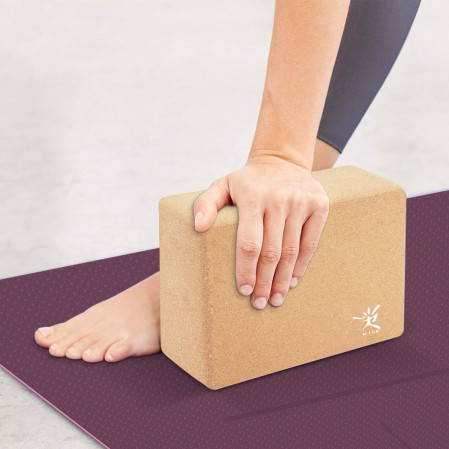 Natural & Eco-Friendly Cork Yoga Block to Support and Deepen Poses