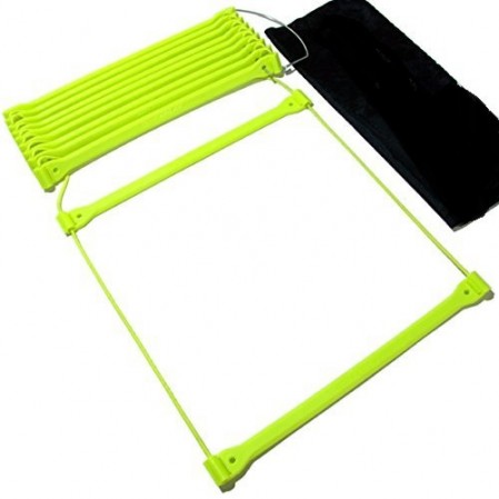 No Tangle Agility Ladder with Quick Lock Adjustable Flat Rungs + Carry Bag