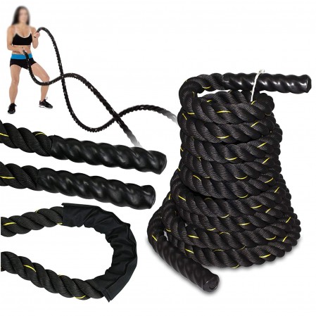 100% Poly Dacron Heavy Battle Rope for Strength Training