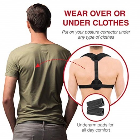 Customize physics therapy adjustable back posture corrector for Women and Men