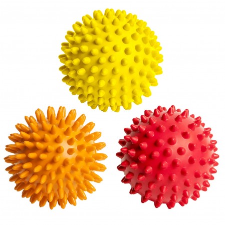 Spiky Massage Balls Foot Back Shoulder 3 Spikey Ball Rollers