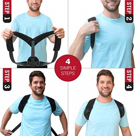 Customize physics therapy adjustable back posture corrector for Women and Men