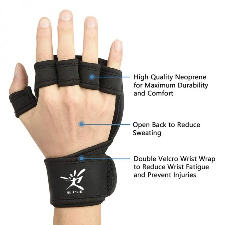 Custom Half finger Gym fitness Weightlifting Gloves Men & Women, Workout Gloves with Wrist Support