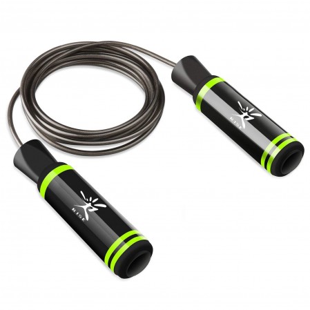 Adjustable  steel cable Jump Rope  with 360 degree ball bearing and  foam handles