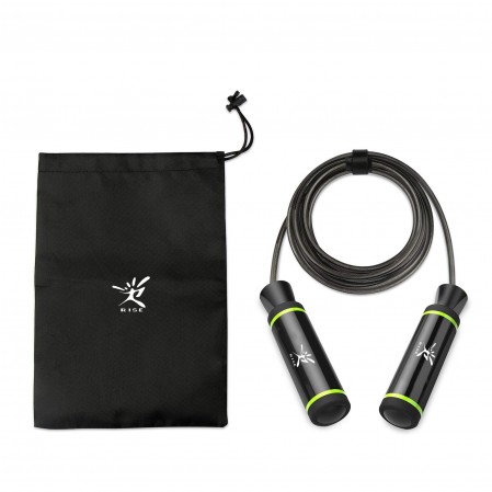 Adjustable  steel cable Jump Rope  with 360 degree ball bearing and  foam handles