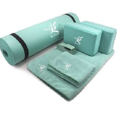 Hot sale Yoga Hammock -
 Fitness Yoga Set 6-Piece TPE Mat, 2 Blocks, 1 Mat Towel, 1 Hand Towel and a Strap  – Rise Group