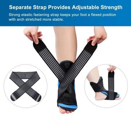 Plantar Fasciitis Night Splint Arch Supports&Elastic Excecise Band