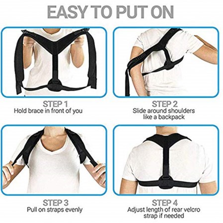 Customize physics therapy adjustable back posture corrector for Women and Men