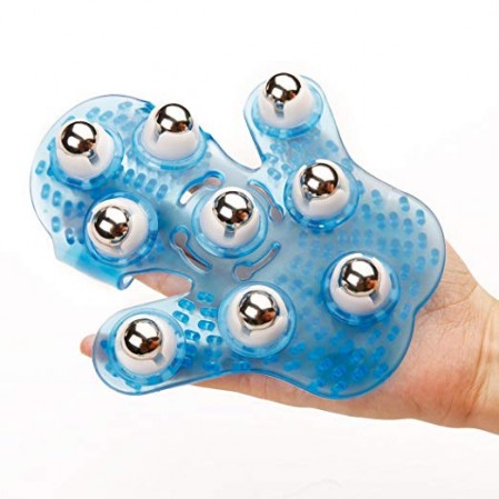 Shaped Massage Glove with Roller Ball