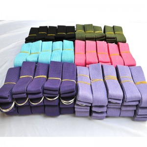 customize logo fitness exercise equipment yoga belt