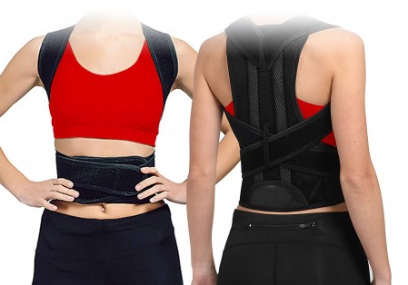 Custom Logo Size Adjustable Lumbar Back Brace Posture Corrector for men women for Improve Posture Provide and Back Pain Relief