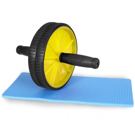 Ab wheel Roller  with 2 Configurable Wheels and Non-Slip Handles  Ab Wheel Trainer