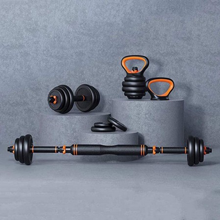 Adjustable Dumbbell Set, Free Weights Dumbbells Set of 2, Kettlebell, Barbell, Push-up