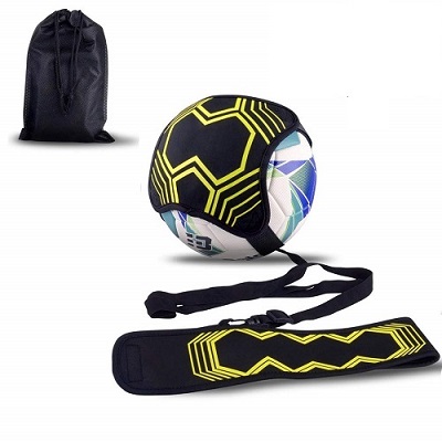 Hands Free Solo Soccer Trainer- Fits Ball Kick Trainer, Soccer Training Aid Widened Side Waist Protection