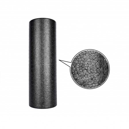 High-Density Round Foam Roller, Black and Speckled Colors  yoga kit