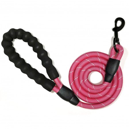 Heavy Dog Leash with Comfortable Padded Handle and Highly Reflective Threads Dog Leashes for Medium Large Dogs