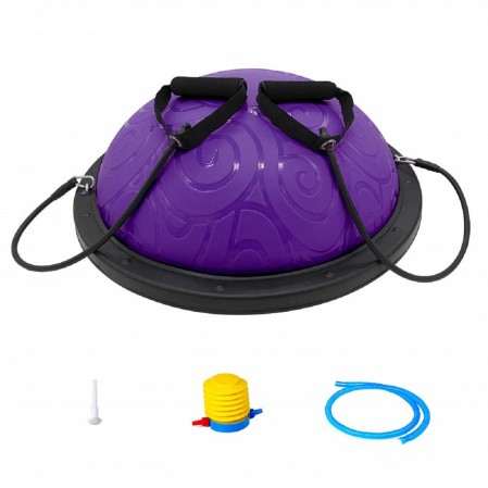 Half Ball Balance Trainer with Straps Yoga Balance Ball