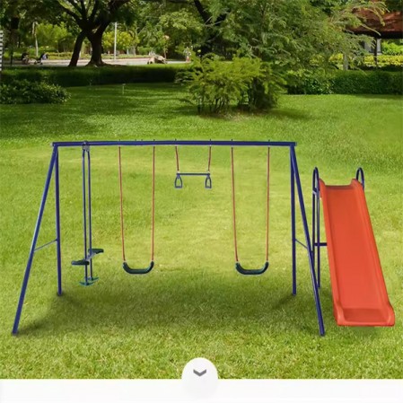 Double Seat Funny Swing Playground Children Swing Slide Set