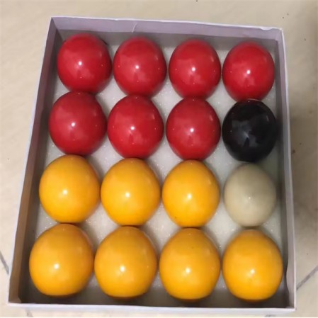 2 inch UK black 8 ball red and yellow English snooker billiard pool balls