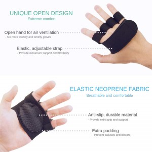 OEM factory Custom Weight-Lifting Workout Fitness Gloves Grips Accessories,half finger gloves for Men & Women