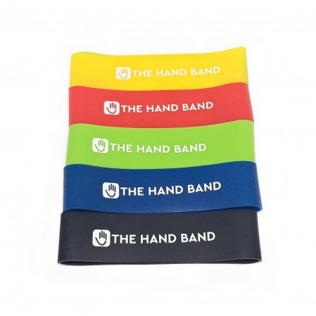 5 Levels Hand Expand Exercise Band Finger Exerciser Mini Latex Finger Stretch Fitness Loop Finger Yoga Resistance Bands Set