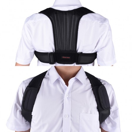 Custom Adjustable Back Brace Humpback Posture Corrector With Lumbar Back Support Bars to Improve Posture Support