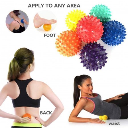 Athletics High Density Therapy Pvc Massage Ball Spiky Firm Soft Foot Plantar Fasciitis Massager Muscle Soreness Massager Ball