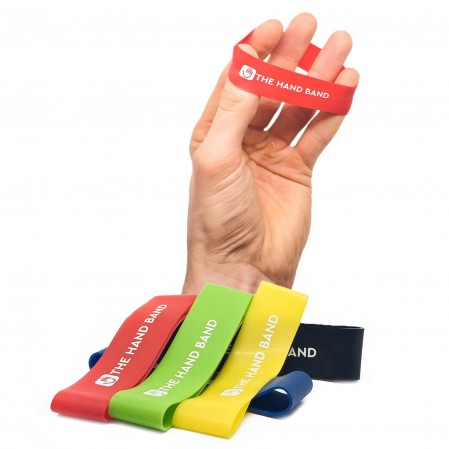 5 Levels Hand Expand Exercise Band Finger Exerciser Mini Latex Finger Stretch Fitness Loop Finger Yoga Resistance Bands Set