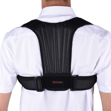 Custom Adjustable Back Brace Humpback Posture Corrector With Lumbar Back Support Bars to Improve Posture Support