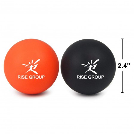 High Density OEM Peanut/Single Exercise Rubber/Silicone Ball  Foot Body Massage Lacrosse Ball With Logo for Myofascial Release