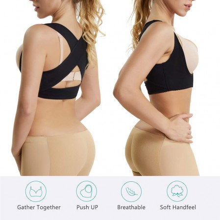 Cheap Home Fitness Back Support Bra for Women Posture Corrector Corset Bra Vest Prevent Humpback Plus Size