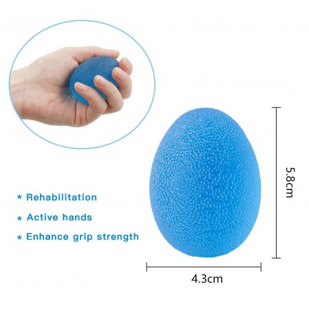 Comfortable Friendly Hand Grip Strength Trainer Stress Ball Egg Stress Ball Finger Resistance Exercise Squeezer Toys for Kids