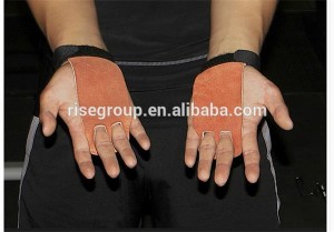 Natural Leather Hand Grips Gymnastics Grips with Wrist Support for CrossFit